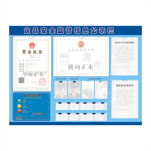 食品厂安全信息健康证公示公告宣传栏亚克力卡槽餐饮酒店宣传栏