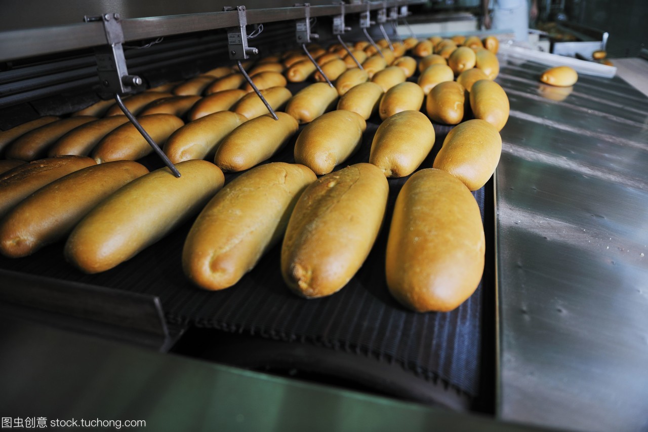 面包烘焙食品工厂生产新鲜产品